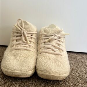 allbirds Women's Cream Sherpa Lace-Up Sneakers
